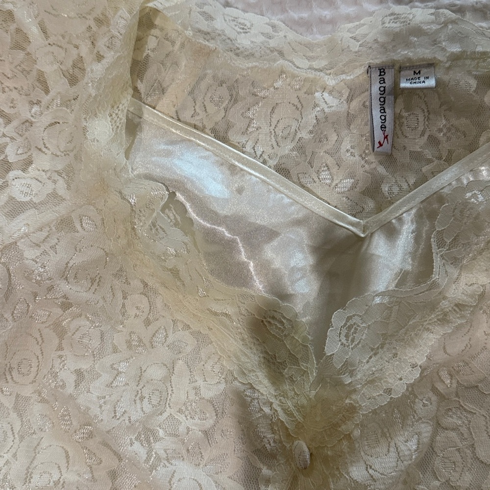 Lace Button-Up Blouse - Picture 4 of 4